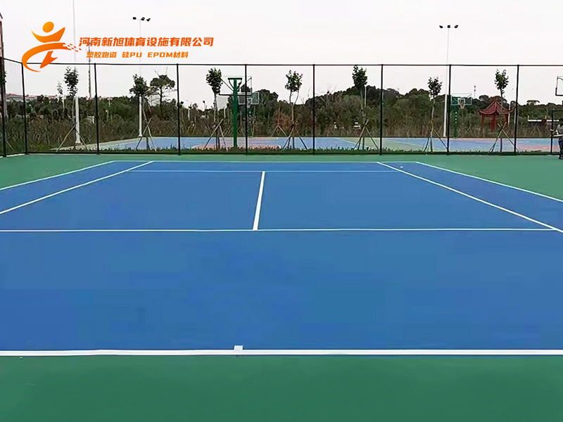 天博体育硅pu网球场